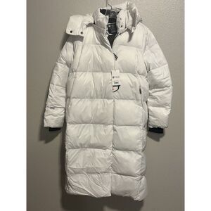 NWT FIGS Bennett‎ Long Down Jacket White Women's Size Small W210W1022 Brand new